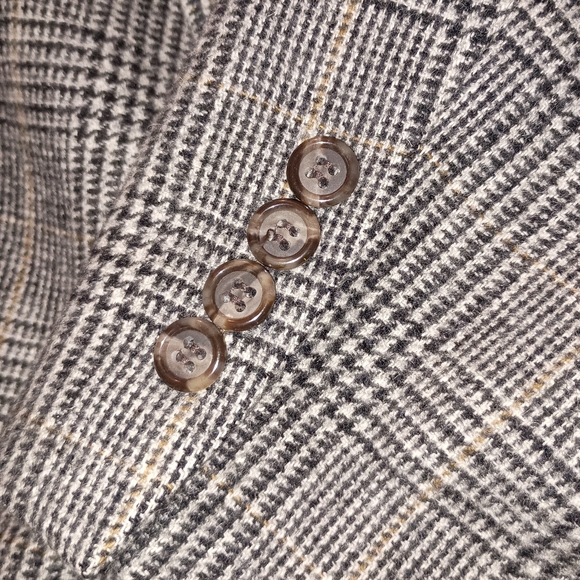 NWOT Mens Brooks Brothers 100% Camel Hair Houndstooth Glen Plaid Sport Coat 39R - Picture 9 of 16